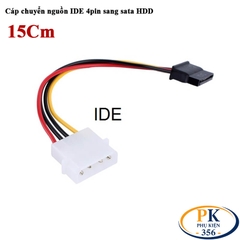 Dây cáp đổi nguồn IDE molex 4 pin sang SATA 15cm cấp nguồn cho HDD, SSD