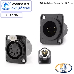 Nhân hàn âm tường Canon XLR 5 pin Coraon CZXYON Z-NC5MD-LX-B & Z-NC5FD-LX-B
