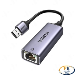 Cáp Chuyển USB 3.0 to LAN Gigabit 1Gbps Ugreen 50922 CM209 Chipset AX88179 Vỏ Nhôm Màu Ghi