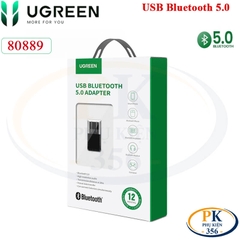 USB Bluetooth 5.0 Ugreen 80889 Chính Hãng Kết Nối 5 Thiết Bị Cho PC Laptop