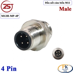 Đầu Nối Cảm Biến M12 4 pin bẻ góc đực chống nước IP67 M12H-ML-4P chính hãng ZSJ