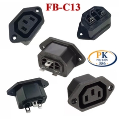 Ổ cắm nguồn IEC C8 ổ cắm dùng cho dây nguồn số 8 thay thế cho chân loa, chân tivi hãng Jorindo