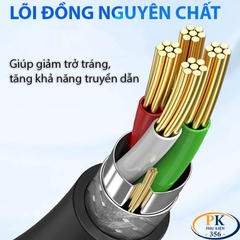 Dây Cáp USB 2.0 Hai Đầu Đực AM-AM Jasoz D107 Chính Hãng Dài 1.5M T-D127, 3M T-D144 Tốc Độ 480Mbps