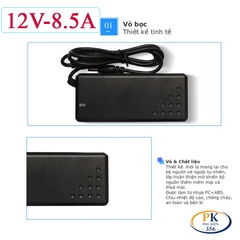 Adapter DC 12V 8.5A 102W YU1208 – Nguồn Công Suất Lớn, Jack 5.5×2.5mm, Chống Nhiễu