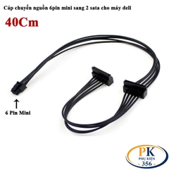 Cáp chia nguồn Mini 6Pin ra 2 SATA cho Dell Vostro 3653 3650 3655 3252 3668 3670