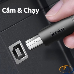 Dây Cáp Máy In USB Type-C 2.0 Sang USB BM Jasoz D121 T-D212 Dài 1.5M Chính Hãng Tốc Độ 480Mbps