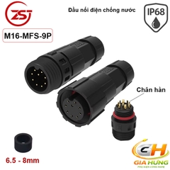 Đầu Cút Nối Dây Điện Chống Nước IP68 Chính Hãng ZSJ M16-MF Dùng Cho Dây 2–12 Lõi