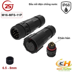 Đầu Cút Nối Dây Điện Chống Nước IP68 Chính Hãng ZSJ M16-MF Dùng Cho Dây 2–12 Lõi