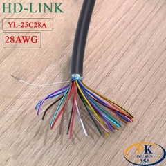 Dây tín hiệu 25+1 lõi 28AWG làm cáp COM DB25 RS232 chính hãng HD-link YL-25C28A