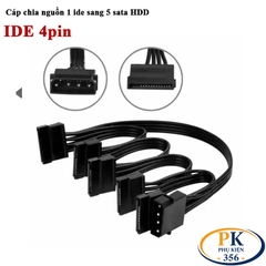 Dây cáp đổi nguồn IDE molex 4 pin sang SATA 15cm cấp nguồn cho HDD, SSD