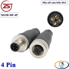 Đầu Nối Cảm Biến M12 4 pin bẻ góc đực chống nước IP67 M12H-ML-4P chính hãng ZSJ