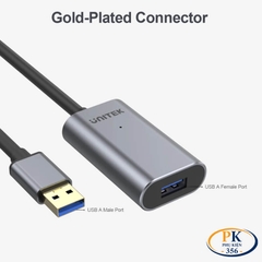 Dây Cáp Nối Dài USB 3.0 Chính Hãng Unitek Y-3004 (5M), Y-3005 (10M) – Có Chip Khuếch Đại & Cổng Nguồn Phụ