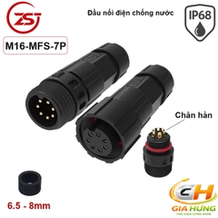Đầu Cút Nối Dây Điện Chống Nước IP68 Chính Hãng ZSJ M16-MF Dùng Cho Dây 2–12 Lõi
