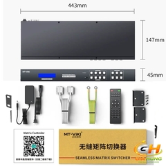 Bộ Chia Chuyển Mạch Ma Trận HDMI 4K@30Hz 4 Ra 4 MT-VIKI MT-HD44LH | Video Wall & Multiview Không Trễ