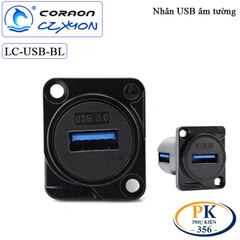 Nhân nối USB 3.0 âm tường lắp mặt máy Coraon LC-USB-2B - 2 cổng