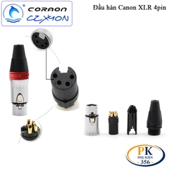 Nhân hàn âm tường Canon XLR 4 pin Coraon CZXYON Z-NC4MD-LX-B & Z-NC4FD-LX-B – Lắp mặt máy chuyên nghiệp