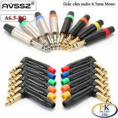 Giắc Hàn Audio 6.5mm bẻ góc AVSSZ mono ATSR6.5-BG Stereo ATRSR6.5-BG