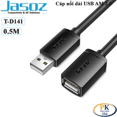 Dây Cáp Nối Dài USB 2.0 AM-AF Jasoz D106 Chính Hãng Dài 0.5M Đến 10M Tốc Độ 480Mbps