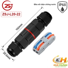 Đầu Nối Dây Điện Chống Nước IP68 – Loại 2 Vào 2 Ra & 3 Vào 3 Ra (Quick Connector Push-in)