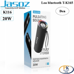 Loa Bluetooth Jasoz T-K165 K116 Công Suất 20W - Âm Thanh Vòm Stereo, Hỗ Trợ TWS, Chống Nước, Bluetooth 5.2