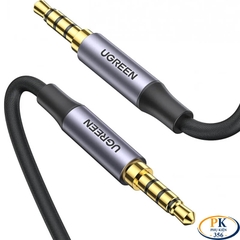 Dây Audio AUX 3.5mm 2 Đầu 4 Nấc TRRS Ugreen AV183 – Hỗ Trợ Mic, Tai Nghe