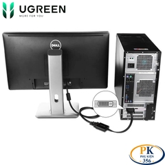 Cáp chuyển DVI-D sang VGA full HD MM108 chính hãng Ugreen 40259 - DVI 24+1 to VGA