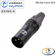 Đầu hàn Canon XLR 3 pin Coraon CZXYON KN3MX-B & KN3FX-B – Jack XLR hàn dây cao cấp