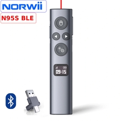 Bút Trình Chiếu Laser Xanh Bluetooth Type-C Norwii N95 Plus BLE – Điều Khiển 100m, Pin sạc