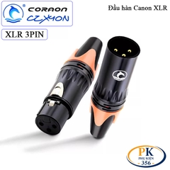 Đầu hàn Canon XLR 3 pin Coraon CZXYON KN3MX-B & KN3FX-B – Jack XLR hàn dây cao cấp