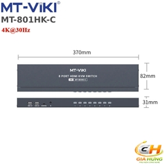 Bộ Chuyển Mạch HDMI USB KVM Switch 8 Ra 1 MT-VIKI MT-801HK-C | Hỗ Trợ 4K 30Hz