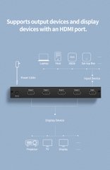 Bộ chia HDMI 1 ra 4 chuẩn 4K@30Hz chính hãng Ugreen 40202