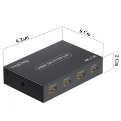 Bộ chia cổng HDMI SPLITTER 1 ra 4 4K Veggieg V-HD07