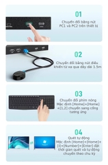 Bộ chuyển mạch KVM Switch HDMI 2 cổng 4K@60Hz MT-viki MT-HK201