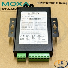 Bộ chuyển RS232 RS422 RS485 sang cáp quang ST MOXA TCF-142-M-ST chính hãng