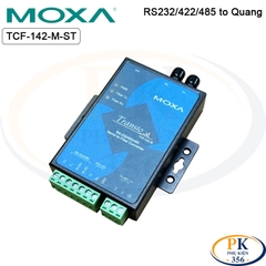 Bộ chuyển RS232 RS422 RS485 sang cáp quang ST MOXA TCF-142-M-ST chính hãng