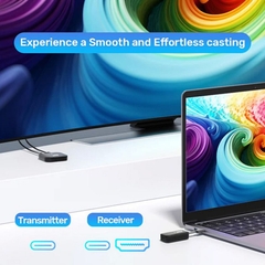 Bộ chuyển USB-C sang HDMI không dây 50M Unitek V1184A01