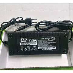 Bộ nguồn Adapter 24V-5A 120W chân 5.5 x 2.5mm chính hãng TTA QWY-2450