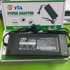Bộ nguồn Adapter 24V-5A 120W chân 5.5 x 2.5mm chính hãng TTA QWY-2450