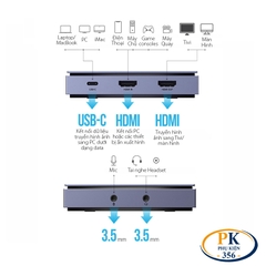 Box ghi hình HDMI chuẩn 4K USB USB-C capture Ugreen 10937