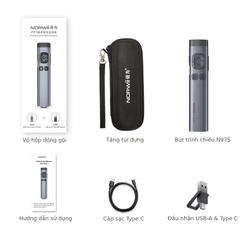 Bút Trình Chiếu Bluetooth Kỹ Thuật Số Spotlight dùng cho tivi led Norwii N97S-R