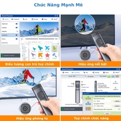 Bút Trình Chiếu Bluetooth Kỹ Thuật Số Spotlight dùng cho tivi led Norwii N97S-R