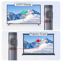 Bút Trình Chiếu Bluetooth Kỹ Thuật Số Spotlight dùng cho tivi led Norwii N97S 64G laser xanh
