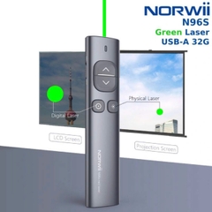 Bút Trình Chiếu Kỹ Thuật Số Spotlight Norwii N96S laser màu xanh dùng cho tivi màn led