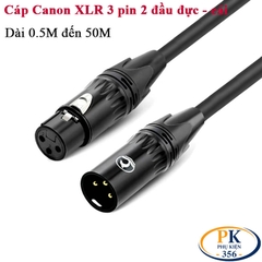 Dây Cáp Nối Dài Canon XLR 3 Pin 2 Đầu Đực Cái DIY Dài 0.3m–50m