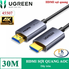 Dây cáp HDMI sợi quang AOC 2.0 chuẩn 4K@60Hz chính hãng Ugreen HD178 dài 10M – 100M