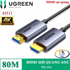 Dây cáp HDMI sợi quang AOC 2.0 chuẩn 4K@60Hz chính hãng Ugreen HD178 dài 10M – 100M