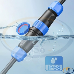 Đầu Nối Điện Chống Nước Âm Dương SP21 Chuẩn IP68 2 Đến 12 Lõi Bắt Vít Dùng Cho Dây 7 Đến 12mm