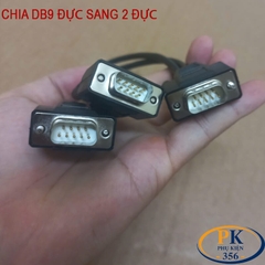 Dây cáp chia COM DB9 RS232 Đực sang 2 cổng đực dài 0.3M, 0.5M, 1M, 1.5M, 2M, 3M, 5M, 10M – HD-Link DIY 28AWG cao cấp