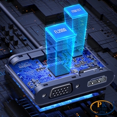 Cáp chuyển đổi USB 3,0 sang HDMI VGA Ugreen 20518 CM449