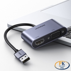 Cáp chuyển đổi USB 3,0 sang HDMI VGA Ugreen 20518 CM449